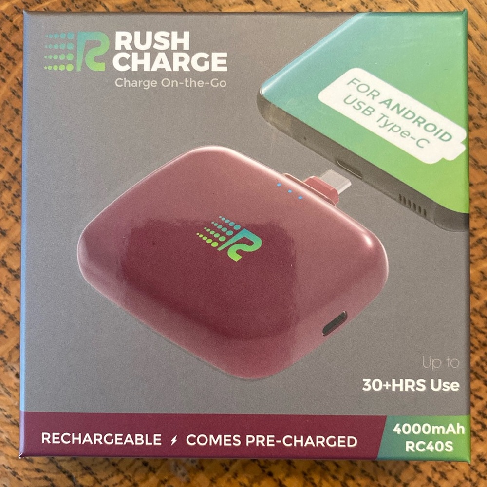 Rush Charge- on the go charger